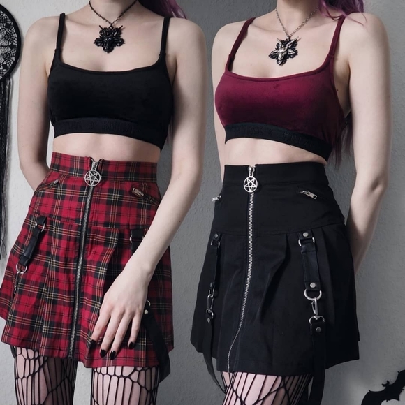 Killstar Just Cropped Up Bralet (Burgundy) - Picture 6 of 6